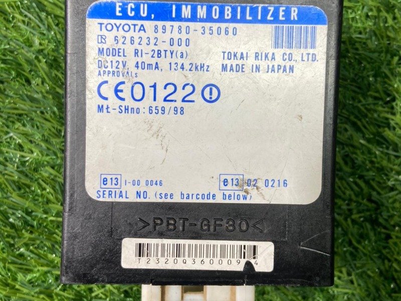 COMPUTER ASSY TRANSPONDER KEY Part no: 89780-35060 for TOYOTA HILUX KDN1, LN1, RZN168,173 Model 08/1